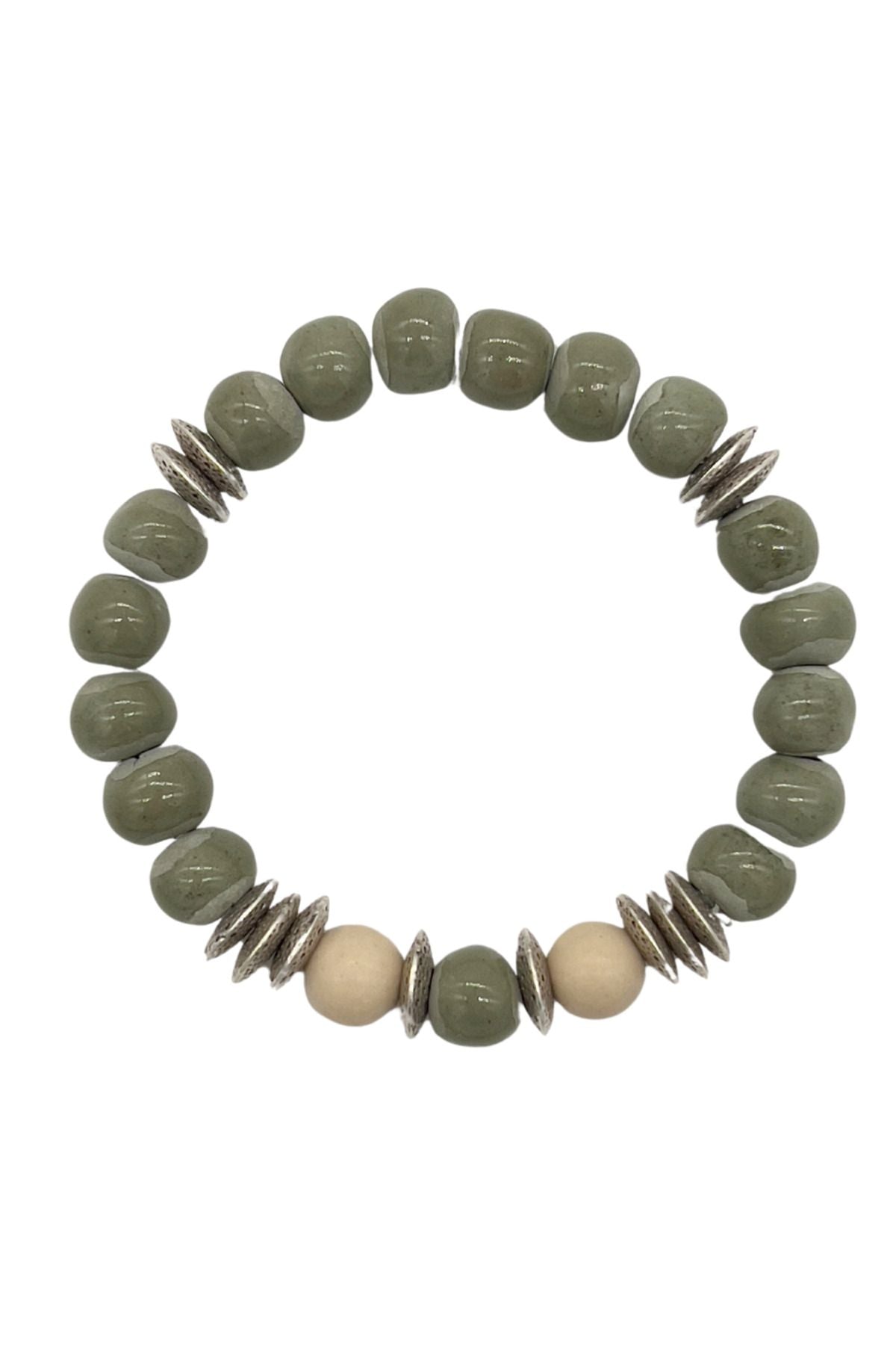 Valence Bracelet Toprak ve Ceyt Doğal Taşlı Bileklik