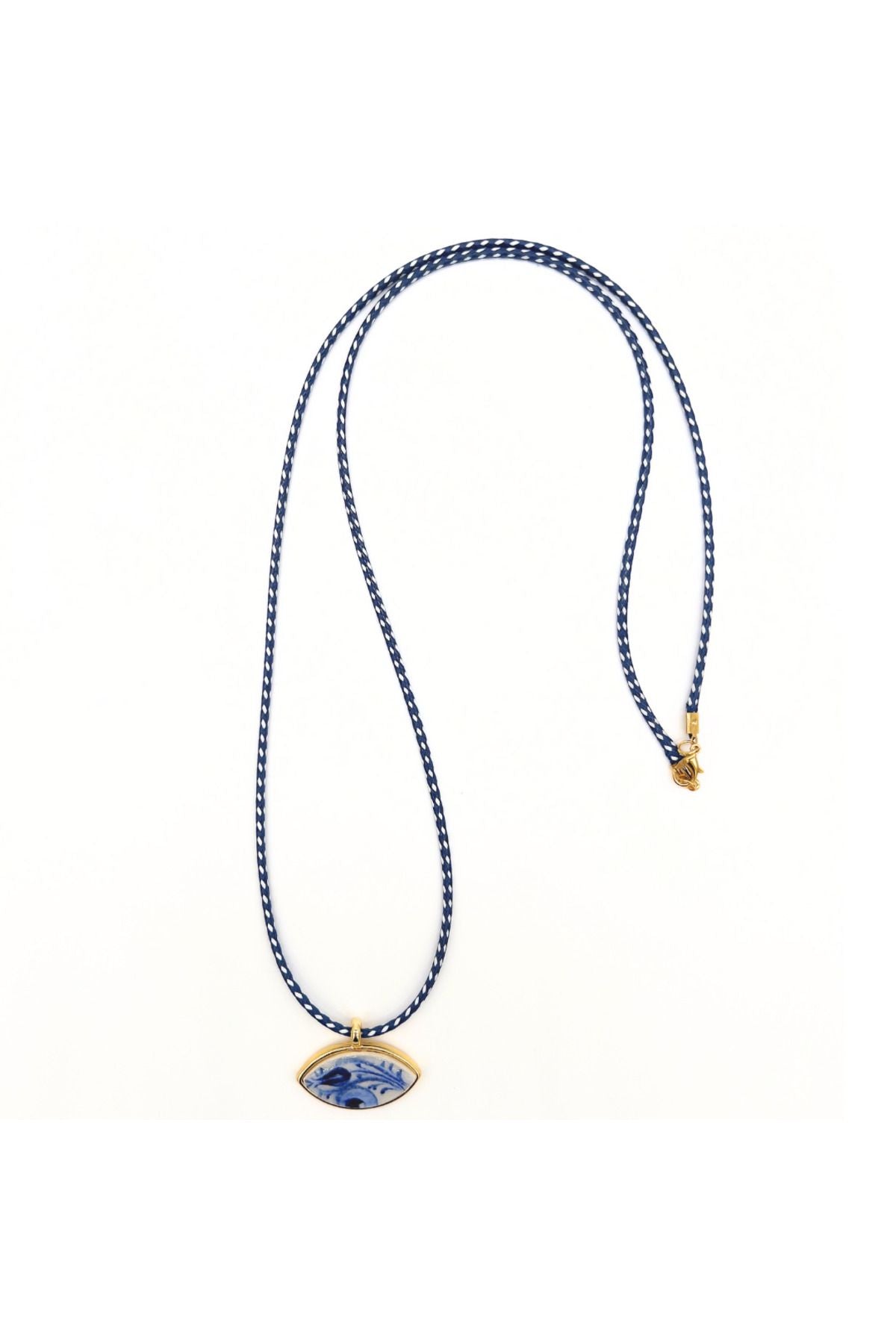 CherMarine Necklace Seramik Üzeri El Boyaması Kolye