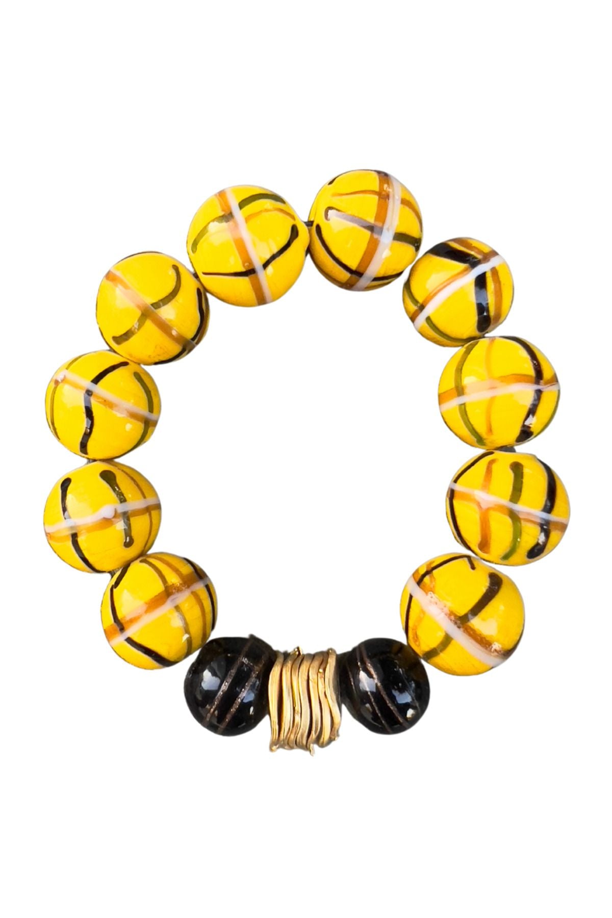Ajaccio Bracelet El Yapımı Hint Cam Boncuk Bileklik