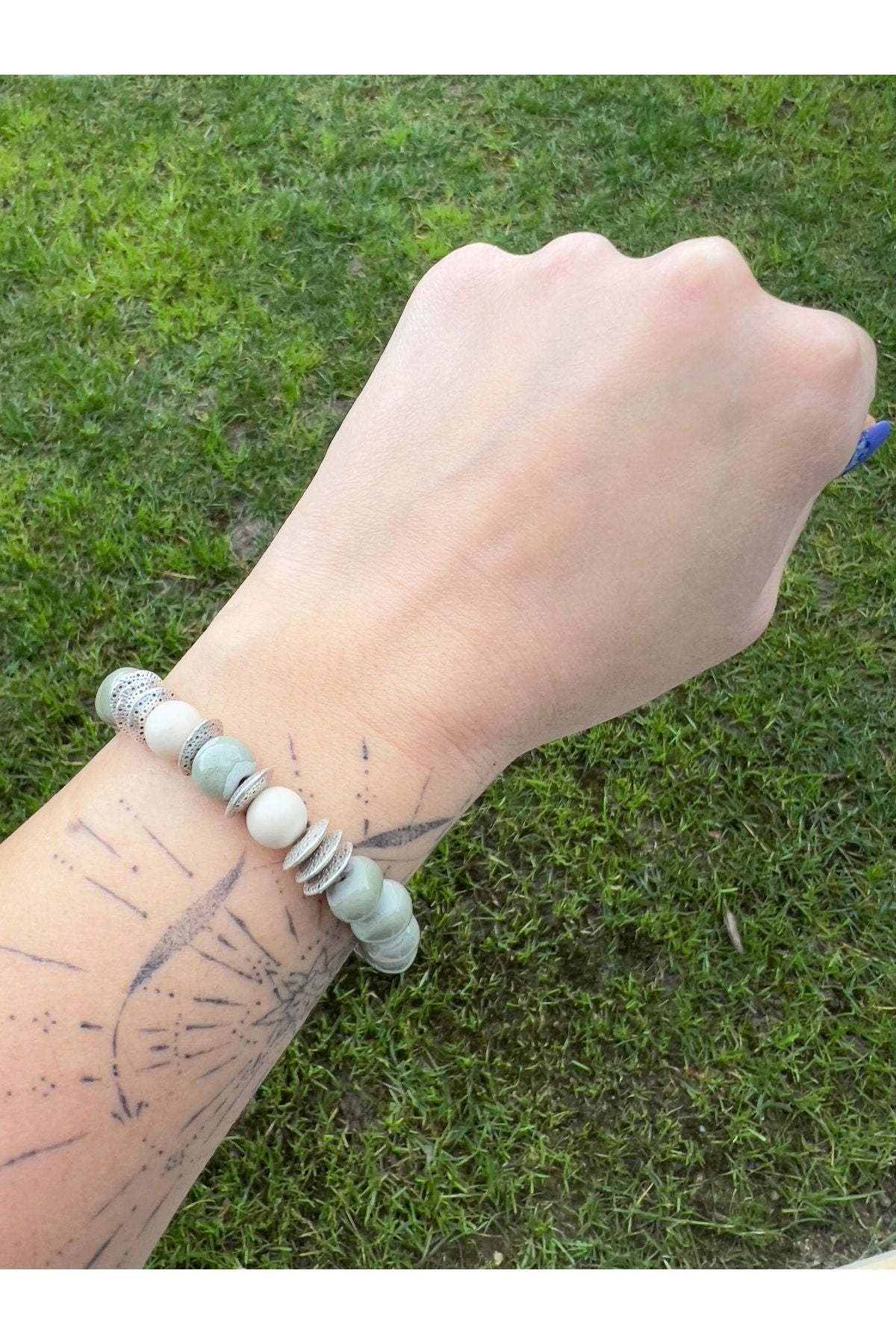 Valence Bracelet Toprak ve Ceyt Doğal Taşlı Bileklik