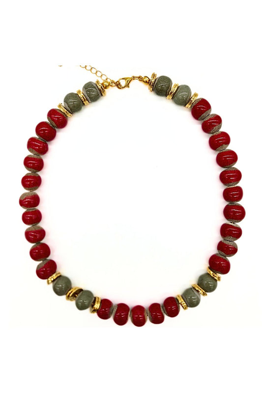 Côte-d'Or Necklace El Yapımı Toprak Boncuklu Kolye