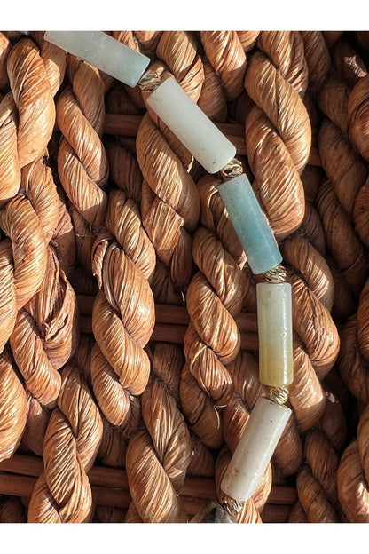 Torcy Necklace Doğal Amazonit Taşlı Kolye