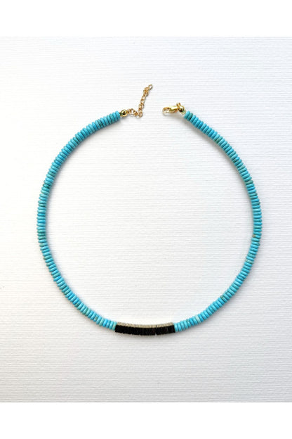 TurquoiseVoler Turkuaz ve Hematit Taşlı Kolye