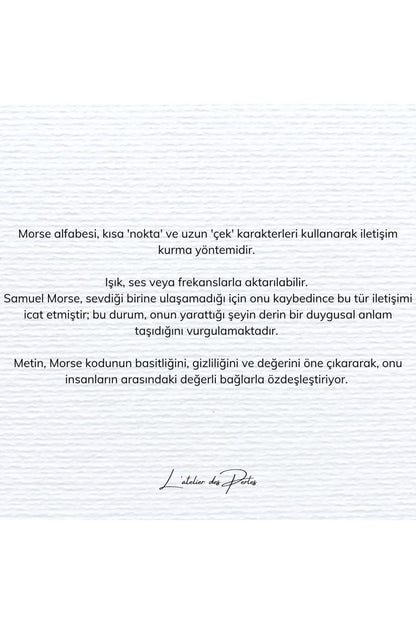 Chiffre d'Amour Doğal Mercan ve Hematit Taşlı Kişiselleştirilebilir Mors Alfabesi Bileklik