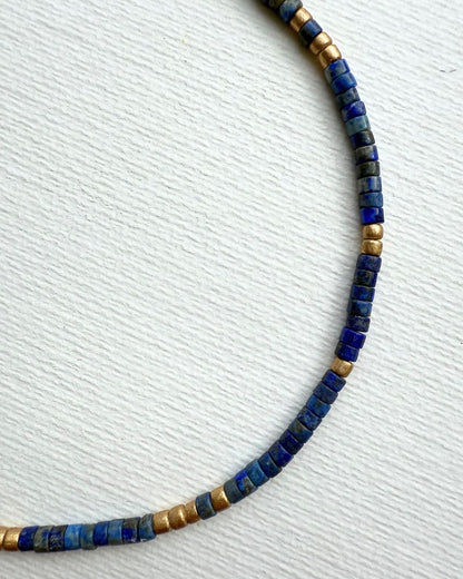Soul Lapis Lazuli ve Ahşap Boncuklu Kolye