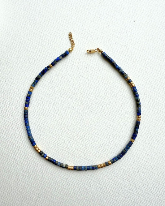 Soul Lapis Lazuli ve Ahşap Boncuklu Kolye