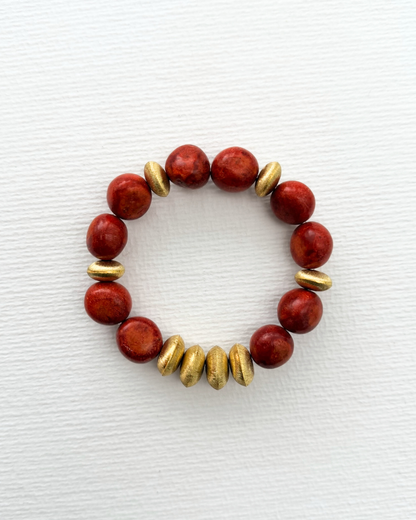 Scarlet Mercan Taşlı Bileklik